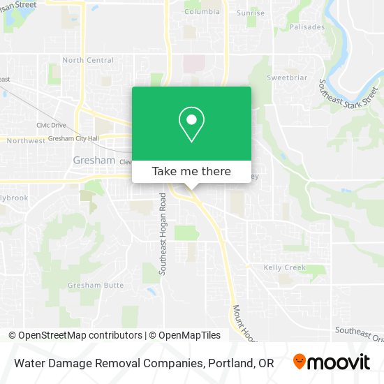 Water Damage Removal Companies map