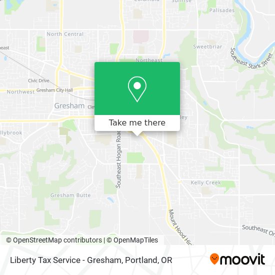 Mapa de Liberty Tax Service - Gresham