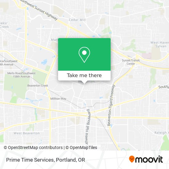 Prime Time Services map