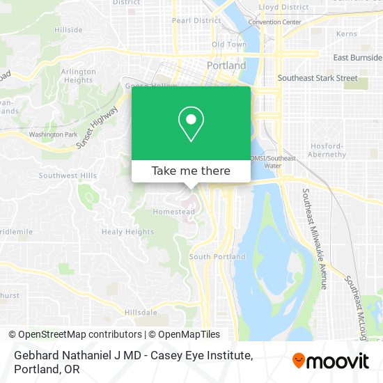 Gebhard Nathaniel J MD - Casey Eye Institute map