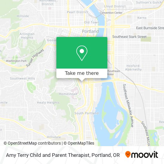 Amy Terry Child and Parent Therapist map