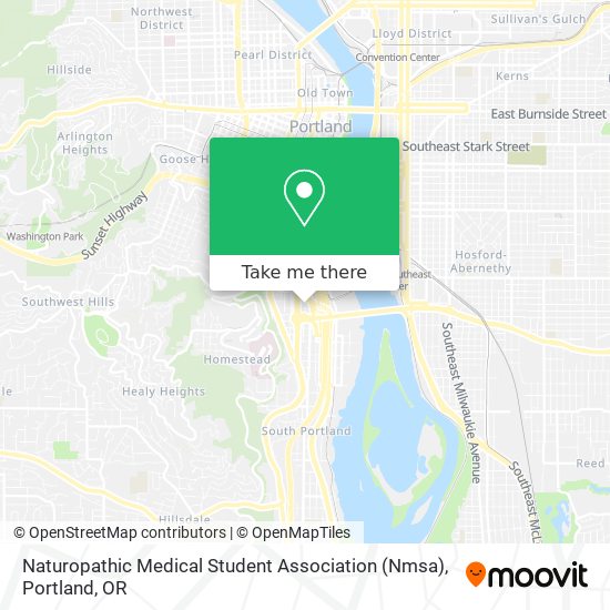 Naturopathic Medical Student Association (Nmsa) map