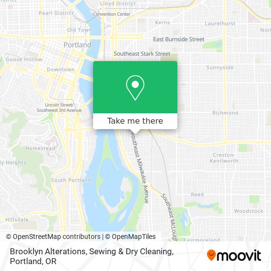 Mapa de Brooklyn Alterations, Sewing & Dry Cleaning