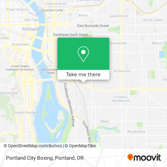 Mapa de Portland City Boxing