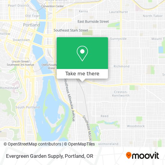 Evergreen Garden Supply map