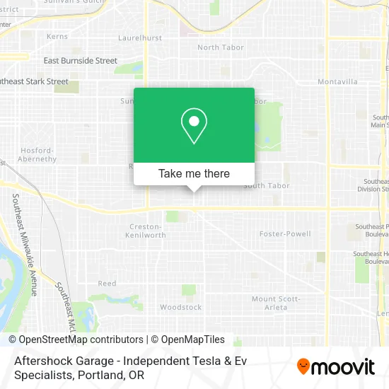 Aftershock Garage - Independent Tesla & Ev Specialists map