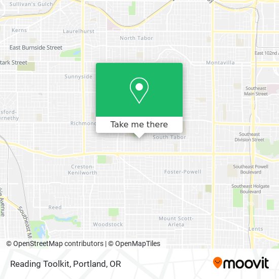 Mapa de Reading Toolkit