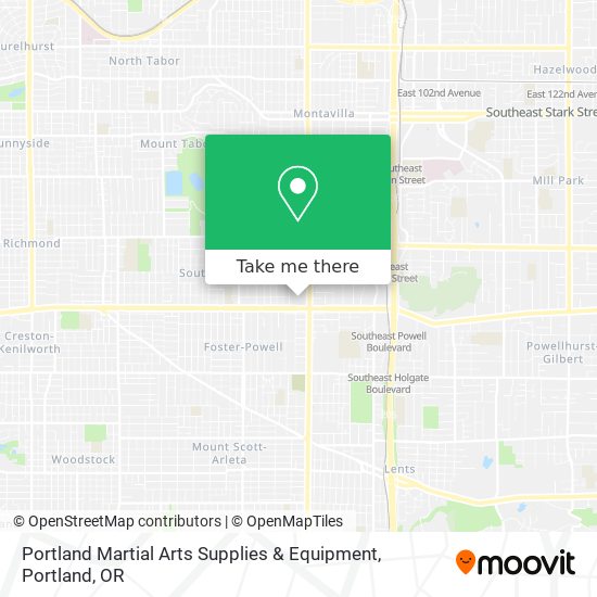 Mapa de Portland Martial Arts Supplies & Equipment