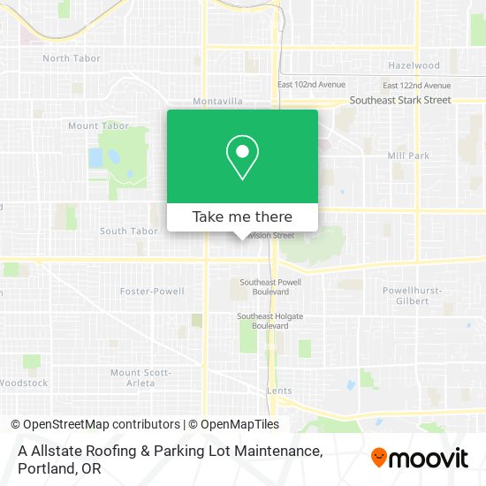 A Allstate Roofing & Parking Lot Maintenance map