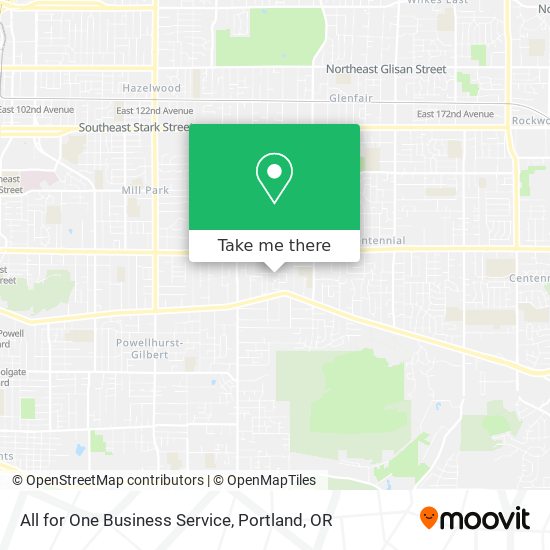 All for One Business Service map