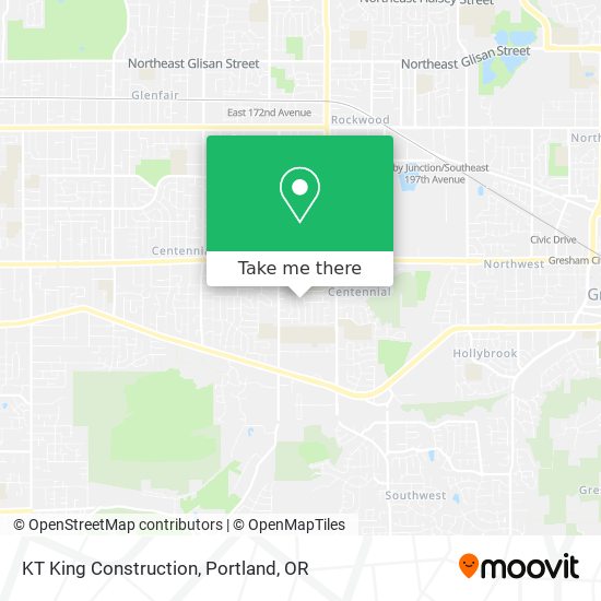 KT King Construction map