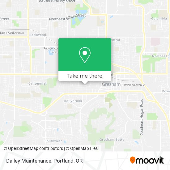 Dailey Maintenance map