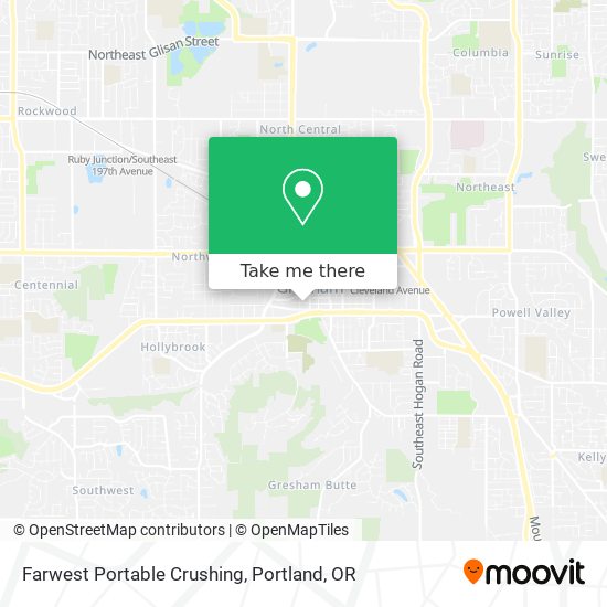 Farwest Portable Crushing map