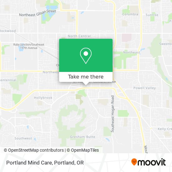 Mapa de Portland Mind Care
