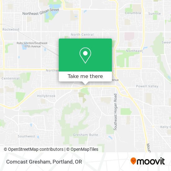 Comcast Gresham map