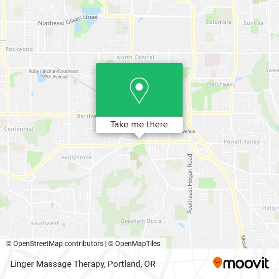 Linger Massage Therapy map