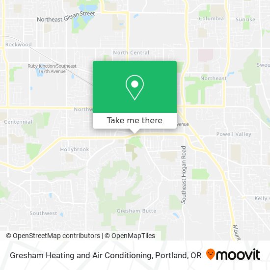 Gresham Heating and Air Conditioning map