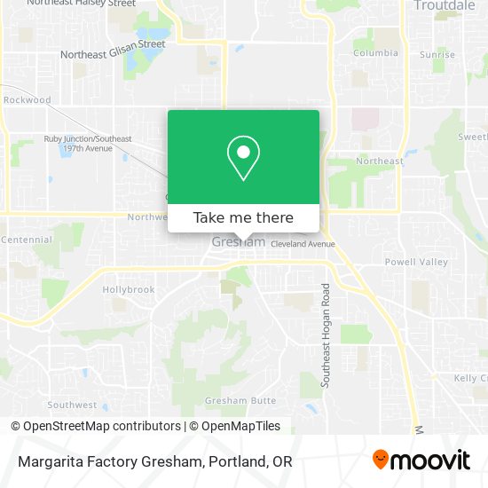 Mapa de Margarita Factory Gresham