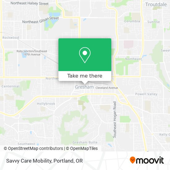Savvy Care Mobility map