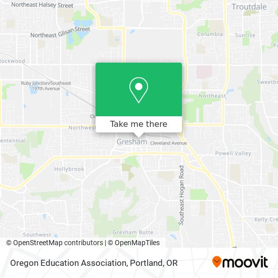Oregon Education Association map