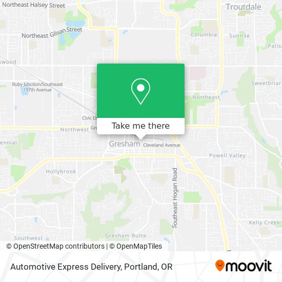 Automotive Express Delivery map