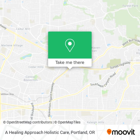 A Healing Approach Holistic Care map