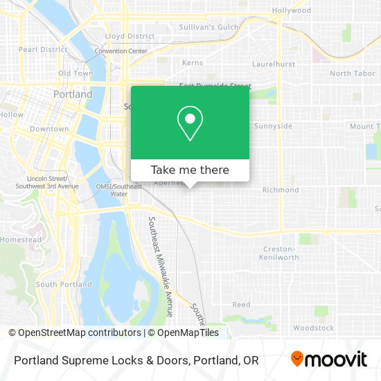 Portland Supreme Locks & Doors map