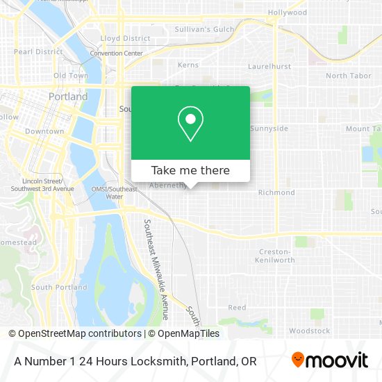A Number 1 24 Hours Locksmith map