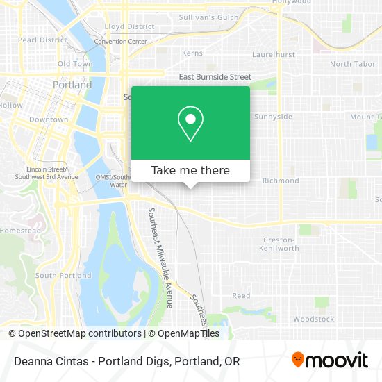 Deanna Cintas - Portland Digs map