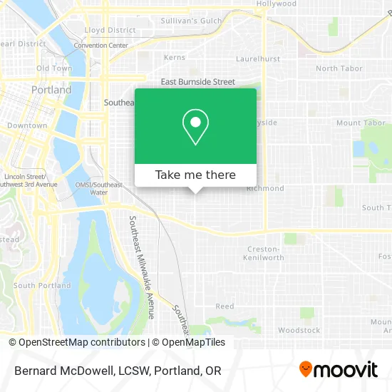 Bernard McDowell, LCSW map