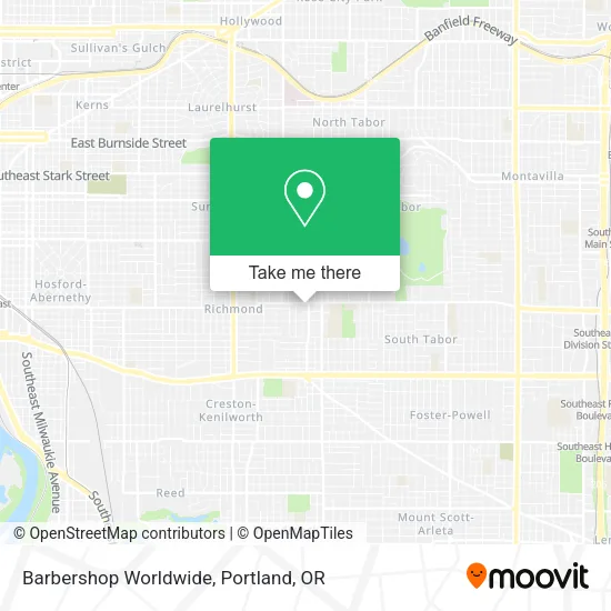 Barbershop Worldwide map