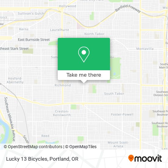 Lucky 13 Bicycles map