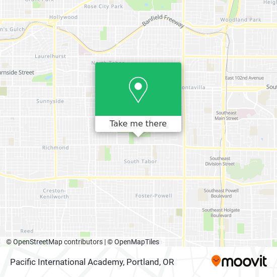 Pacific International Academy map