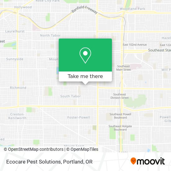 Ecocare Pest Solutions map