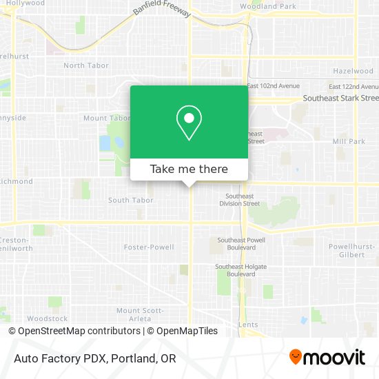 Auto Factory PDX map