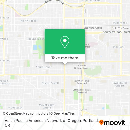 Mapa de Asian Pacific American Network of Oregon