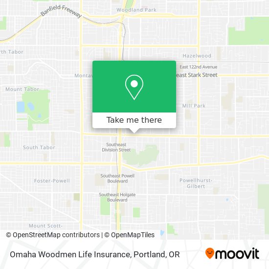 Mapa de Omaha Woodmen Life Insurance