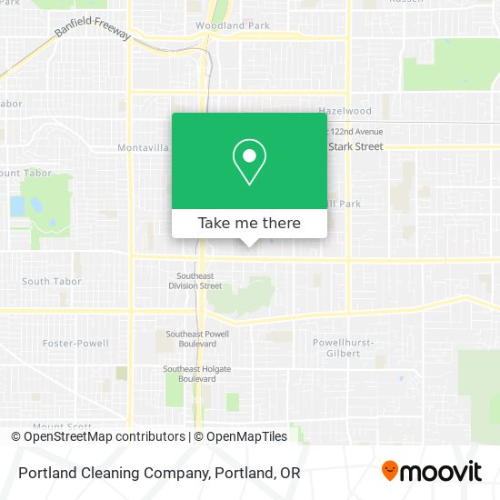 Mapa de Portland Cleaning Company