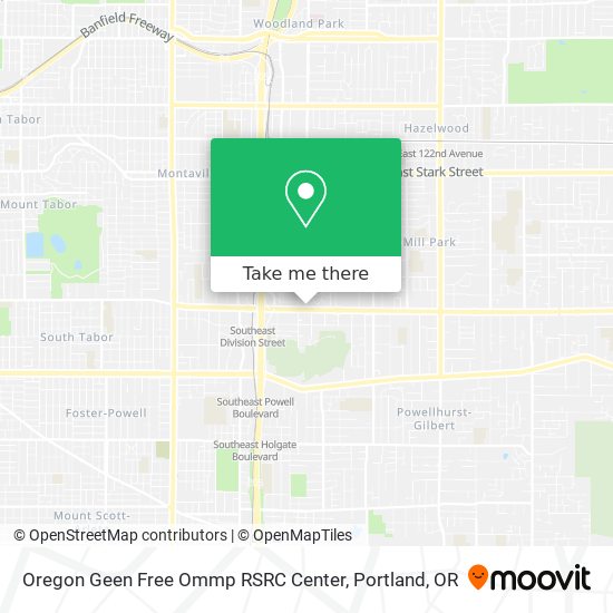 Oregon Geen Free Ommp RSRC Center map