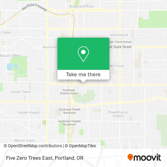Mapa de Five Zero Trees East