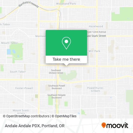 Andale Andale PDX map