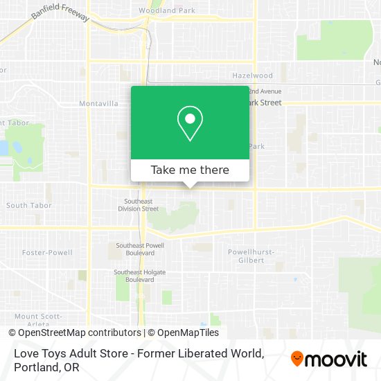 Love Toys Adult Store - Former Liberated World map