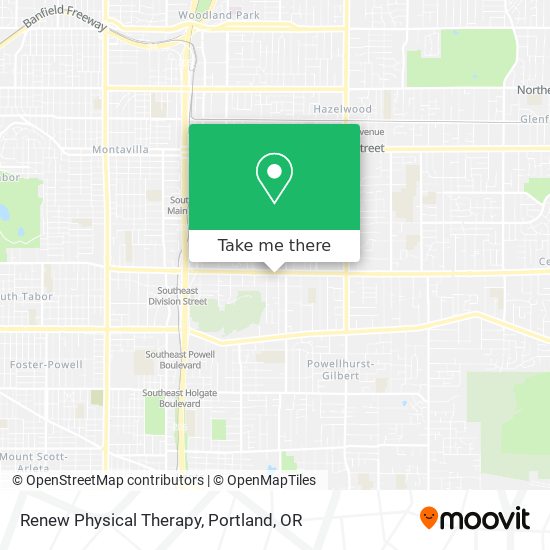 Renew Physical Therapy map