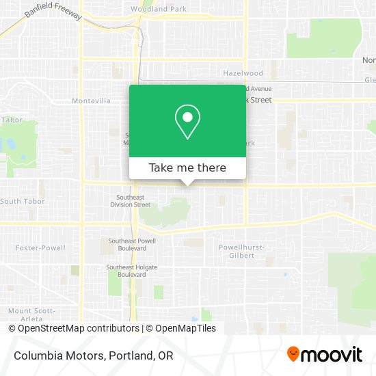 Columbia Motors map