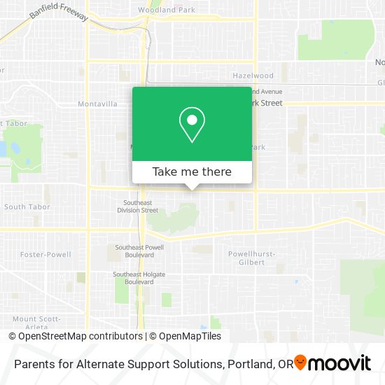 Parents for Alternate Support Solutions map