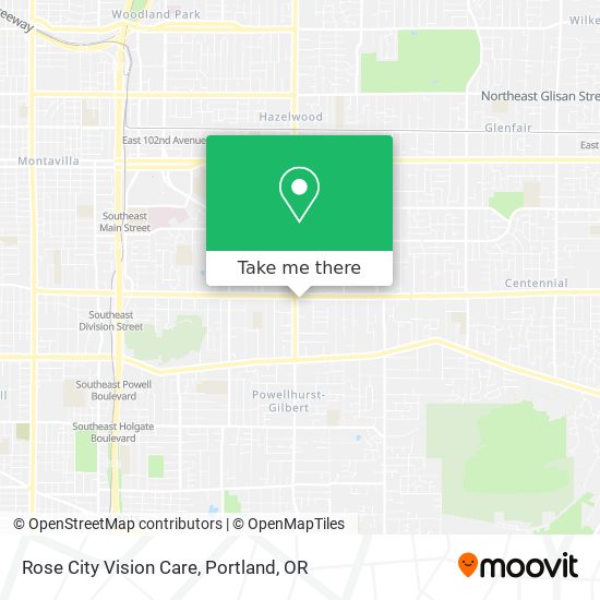 Mapa de Rose City Vision Care
