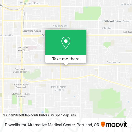 Powellhurst Alternative Medical Center map