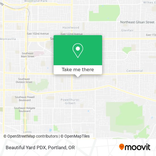 Mapa de Beautiful Yard PDX