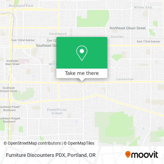 Mapa de Furniture Discounters PDX
