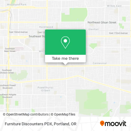 Furniture Discounters PDX map